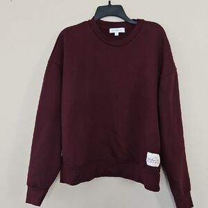WeWoreWhat Maroon Crewneck Large